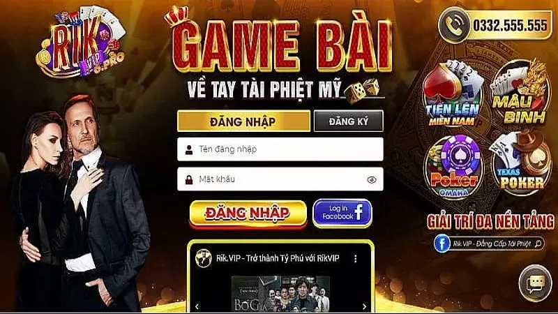 Người chơi cần sử dụng tên trong CCCD khi đăng ký tài khoản tại cổng game Rikvip